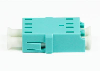 China LC PC / UPC OM3 Multimode Fiber Optic Adapter Connector Without Flange for sale