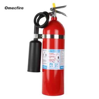 China Aluminum Alloy Cylinder UL Fire Extinguishers Portable 15LB CO2 Fire Extinguishers for sale