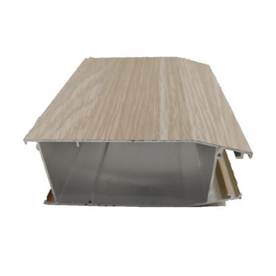China 6000 Series Light Wood Grain Finish Aluminum Profile Extruded For Building for sale