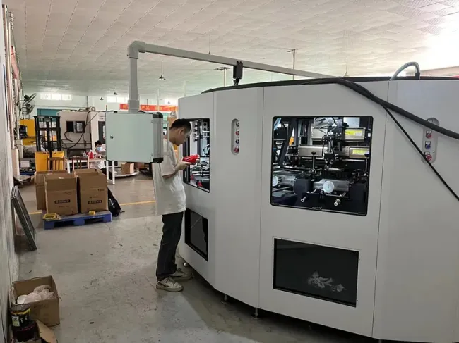 LC 6color Automatic Spain Glass Bottle Screen Printer Servo-Controlled Screen Print