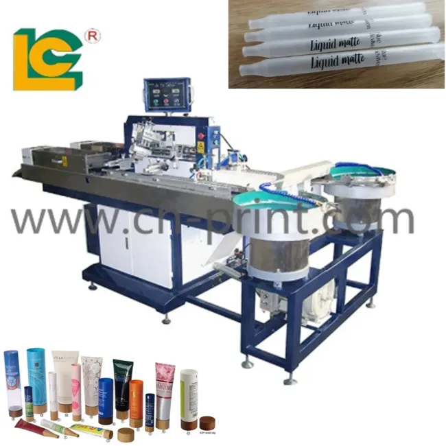 LC PLC-Controlled Fully Automatic UV Screen Printing Machine for Small Diameter Medical Test Tubes