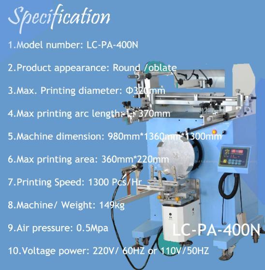 5 Gallon Mineral Water Bottle Cylinder Pneumatic Pvc Lotion Bottle Logo Printer Object Round Silk Screen Printing Machine