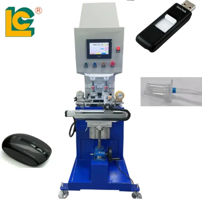 2 Color Electric Pad Printing Machine with Full Servo Motor Plastic Product Pad Printer