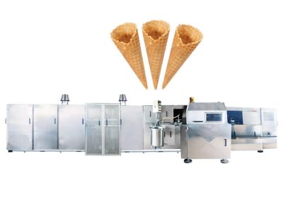 China Large Roller Sugar Cone Production Line For Waffle Basket 5 - 6 Gas Consumption / Hour for sale