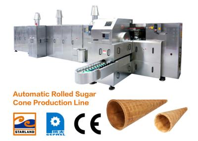 China Automatic Chocolate Roller Sugar Cone Production Line 10000cones/Hour for sale