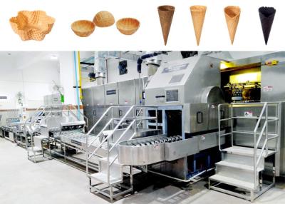 China línea de transformación del cono de la galleta para el helado automático lleno del fabricante en venta