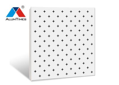 China Square Perforated Aluminum Ceiling Panels 600×600mm For Office Decoration for sale