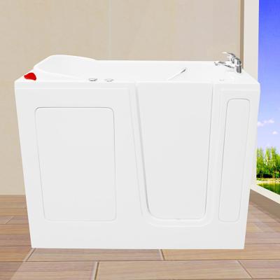 China Acrylic walk in bathtub for elder disable people with hand shower for sale