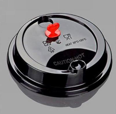 China Pp Coffee Plastic Cup Lid For Hot Drink 100% Renewable Resources Durable for sale