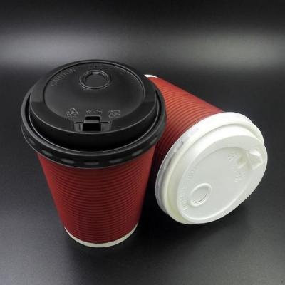 China Good Strength Reusable Cup Lids , 90mm Pp Hot Cup Large Plastic Dome Lids for sale