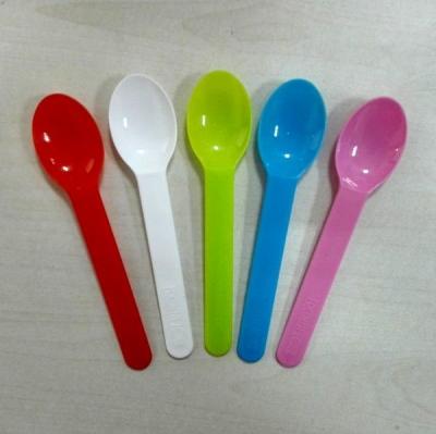 China Pla Ice Cream Spoon Fork Knife Pink Party Western Restaurants Recyclable for sale