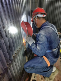 Grille anti-wear technology installation