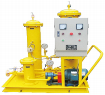 High efficiency purifying device for turbine oil