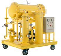 Purifying device for high viscosity oil - side view