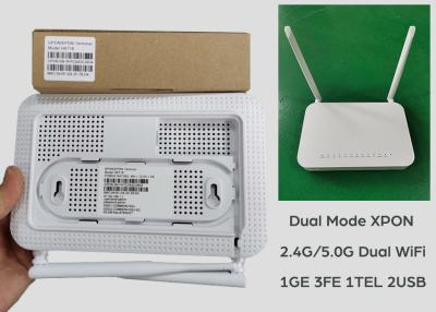 China OEM Dual Frequency 2.4g 5.0g FTTO WiFi XPON ONT MT7592N 2.4GHz MT7612EN 5GHz for sale
