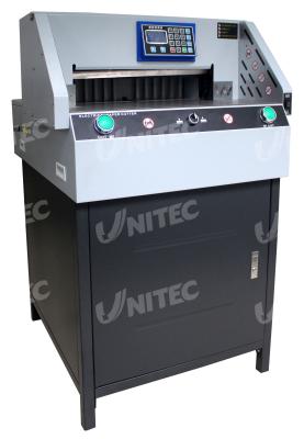 China programa eléctrico de 490m m - controle la cortadora de papel E490R de fijación con abrazadera automático en venta