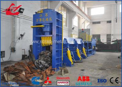China Customized Waste Car Metal Shear Baler For Waste Car Recycling Yards 5000mm Length Press Chamber for sale