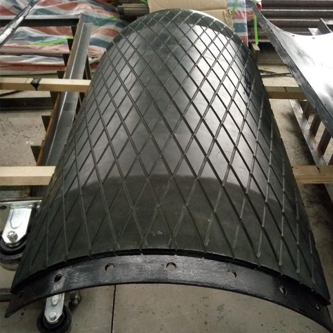 Rubber coated pulley applications