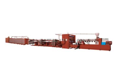 China Three Layer PP Adhesive Tape Extrusion Line For Mesh Bag Strap 800mm for sale