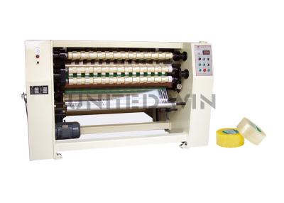 China Touch Screen Pet Bopp Tape Slitting Machine Four Shafts Full Automatic for sale