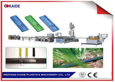 China PC Flat Dripper Thick Wall Drip Pipe line Making Machine / Drip Tape Production Line  with PC dripper  80m/min KAIDE for sale