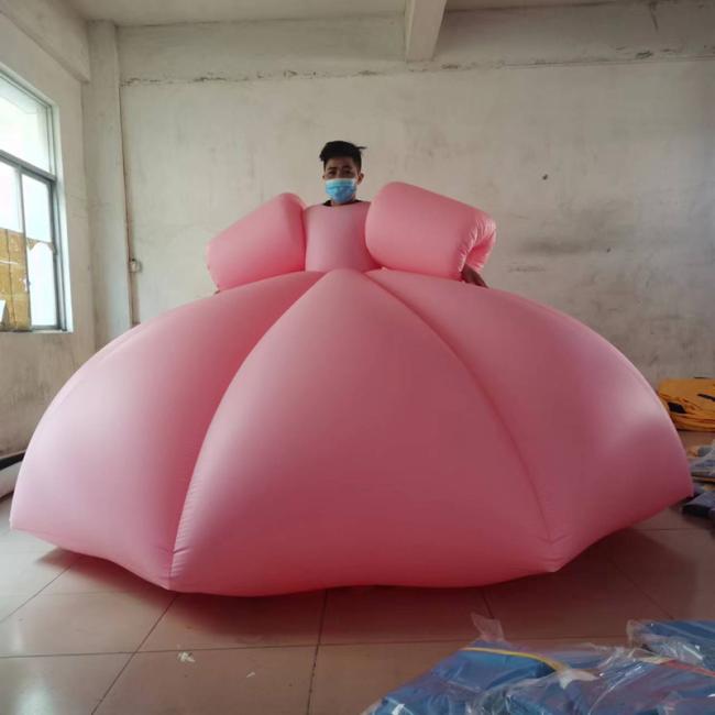 Factory customize Green leaf inflatable swimming floating