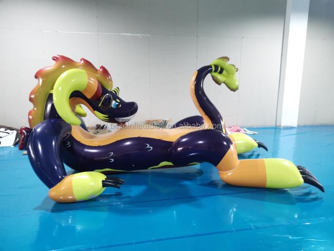 Factory customize Green leaf inflatable swimming floating