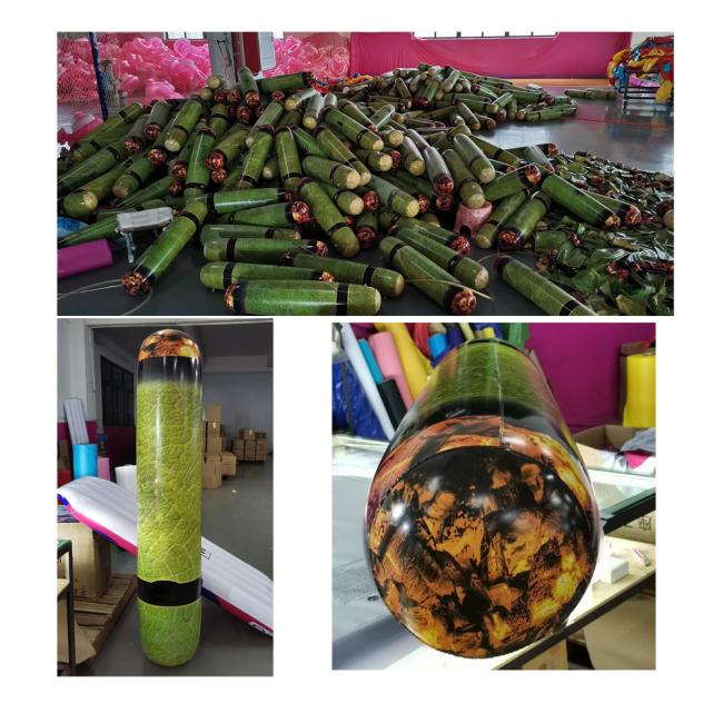 Factory customize Green leaf inflatable swimming floating