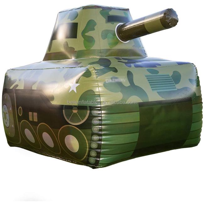 Customized PVC inflatable battle tanks toy for kids birthday party