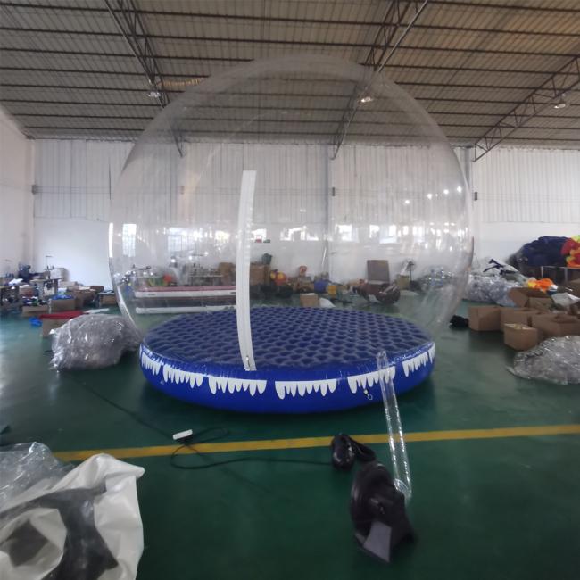Christmas Decoration inflatable snow globe photo booth transparent bubble tent