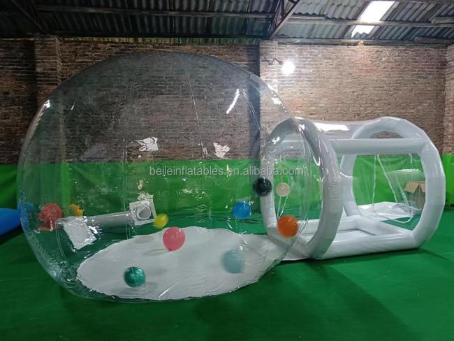 Christmas Decoration inflatable snow globe photo booth transparent bubble tent