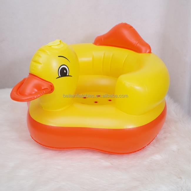 Wholesale quality cartoon PVC inflatable chair children sofa for feeding