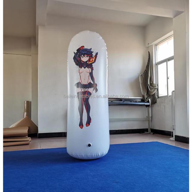 Customized quality PVC inflatable anime inflatable pillow for sales