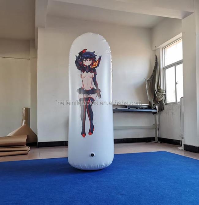 Customized quality PVC inflatable anime inflatable pillow for sales