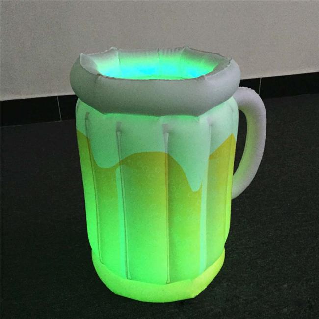LED light Inflatable Ice Bucket Beer Drink Cooler Floating Cooler