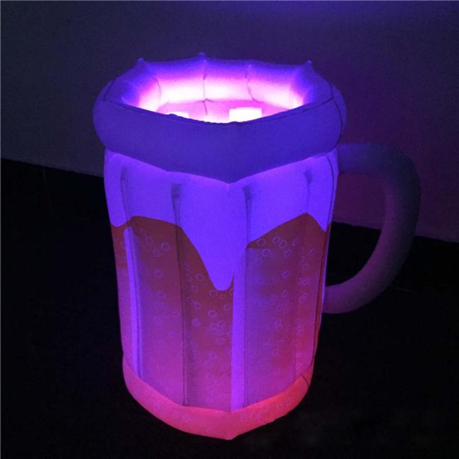 LED light Inflatable Ice Bucket Beer Drink Cooler Floating Cooler