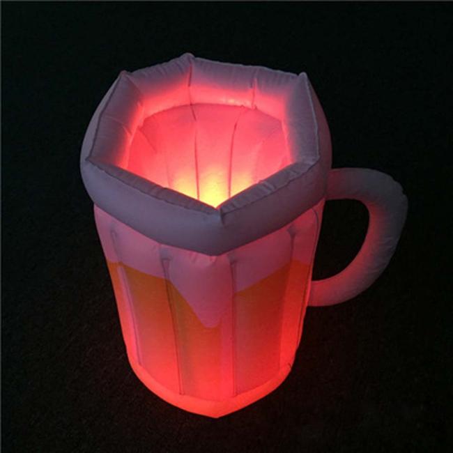 LED light Inflatable Ice Bucket Beer Drink Cooler Floating Cooler