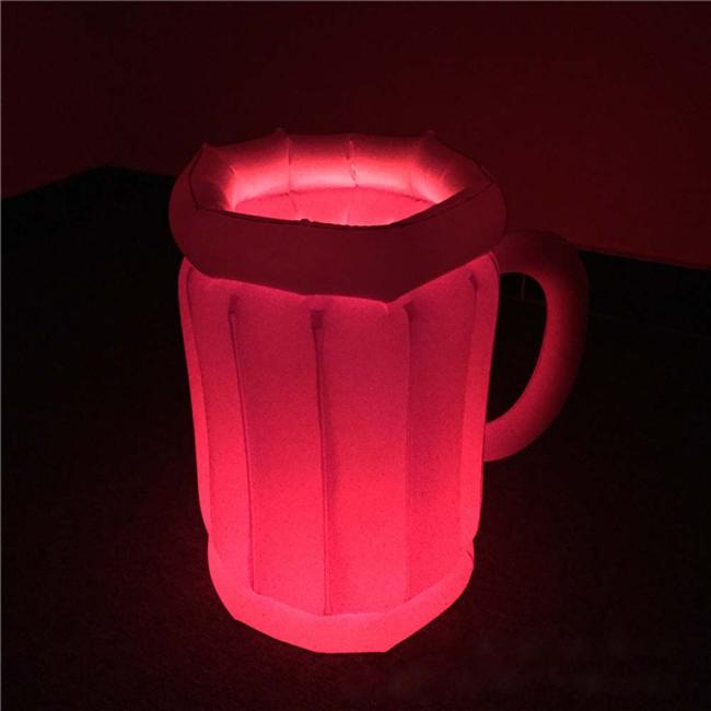 LED light Inflatable Ice Bucket Beer Drink Cooler Floating Cooler
