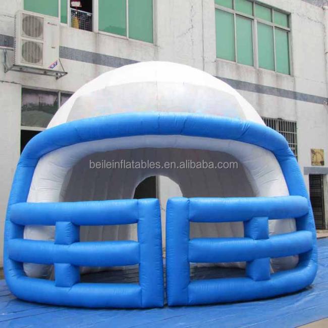Customized 210D nylon oxford fabric inflatable helmet tent for sport games