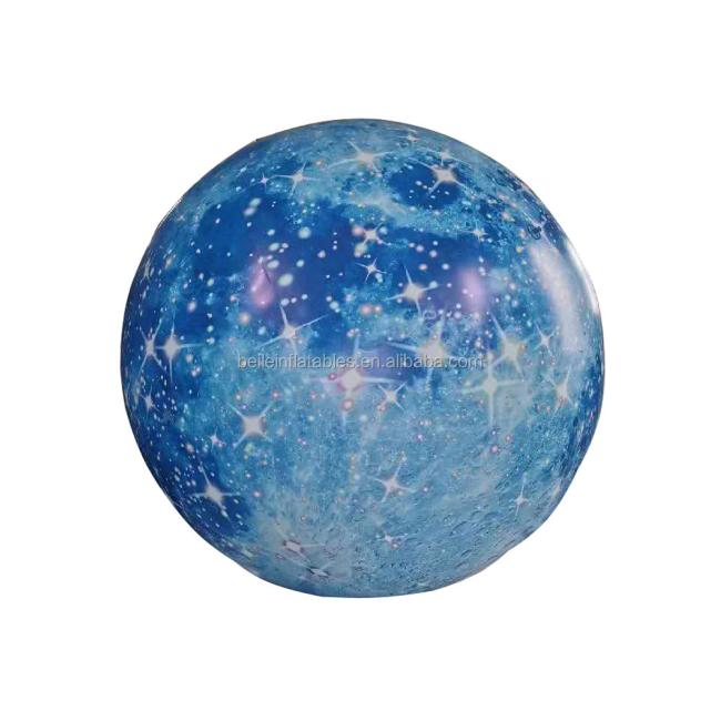 Custom Large Inflatable Moon Ball With LED Lighting For Decoration
