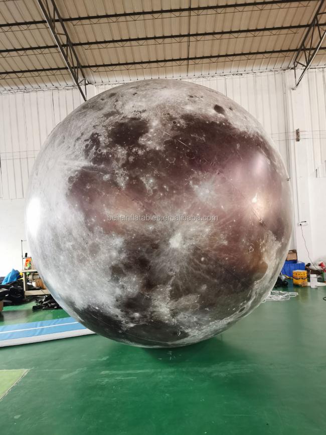 Custom Large Inflatable Moon Ball With LED Lighting For Decoration
