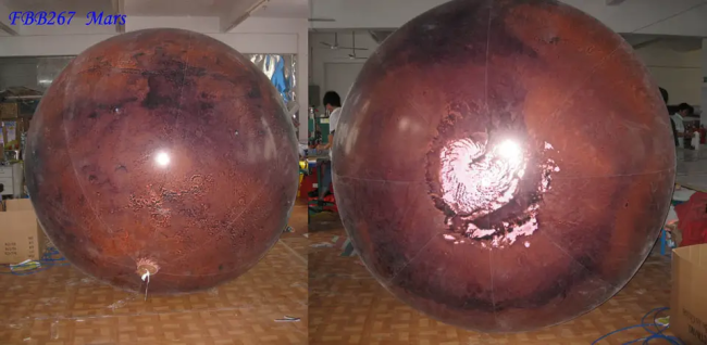 Customize quality PVC inflatable Mars balloon for promotion decoration