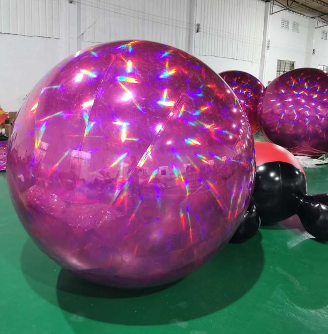 Beile customized pvc blue Inflatable Mirror ball for sale