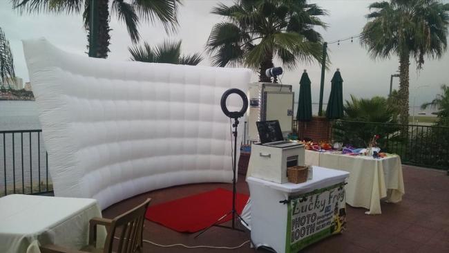 LED lighting wedding event inflatable background wall