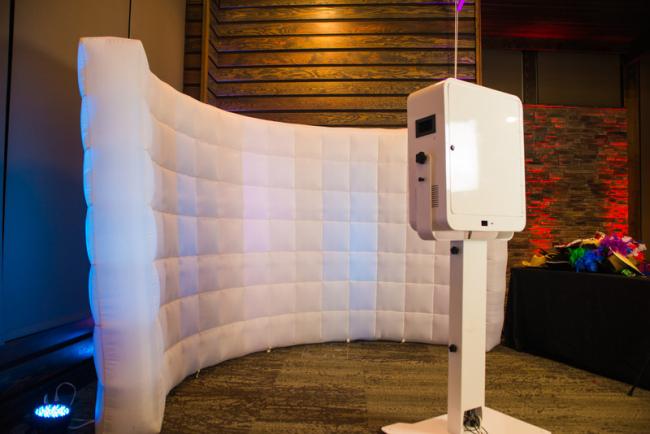 LED lighting wedding event inflatable background wall