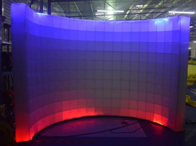 LED lighting wedding event inflatable background wall