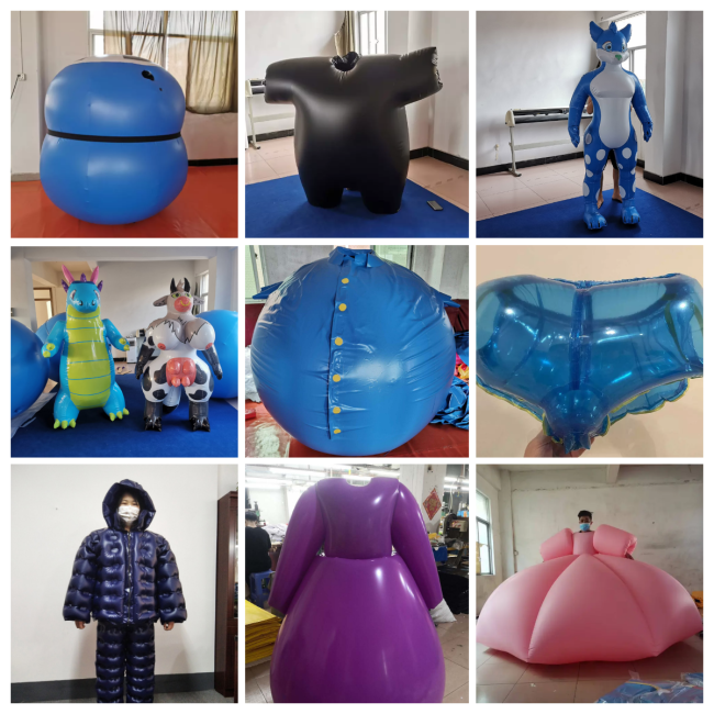 beile custom inflatables quality PVC angel dragon suit for recreation