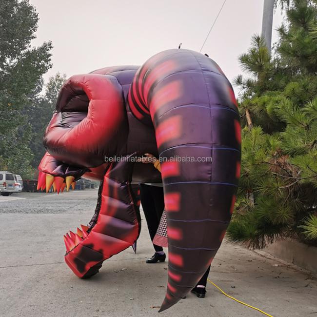 Inflatable skeleton props for Halloween bar events