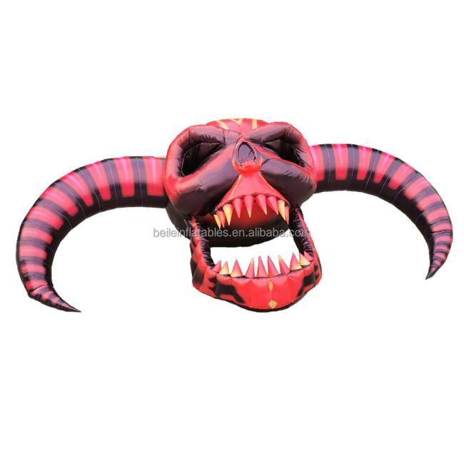 Inflatable skeleton props for Halloween bar events