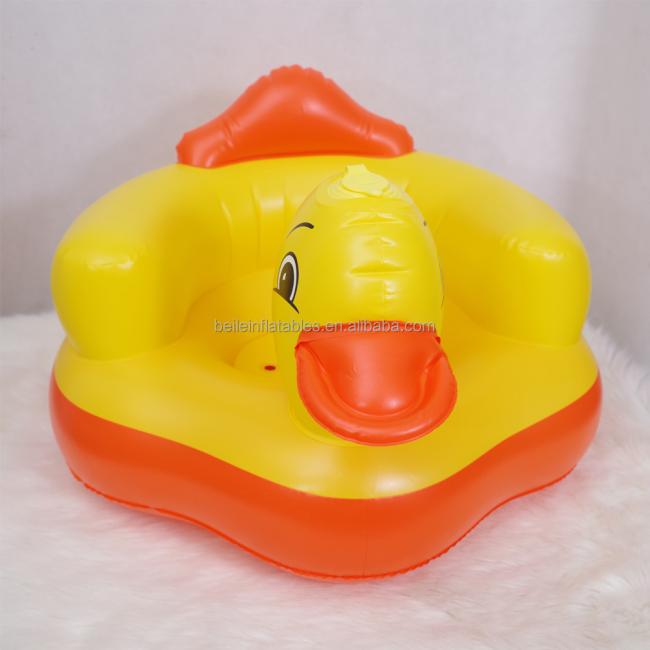 Wholesale quality cartoon PVC inflatable chair children sofa for feeding